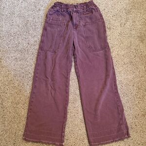 Zara Purple Wide-Leg Pants